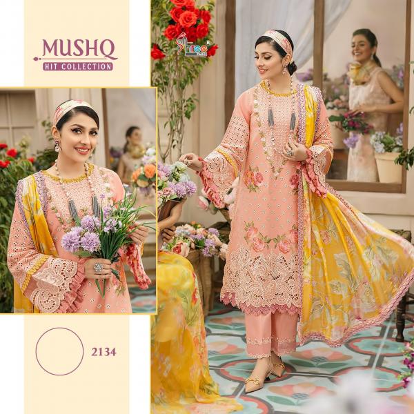 Shree Mushq 2132 To 2135 Cotton  Designer Pakistani Suits collection